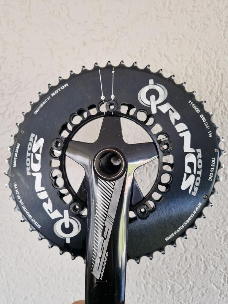 Rotor Qrings Crankstel, Ophalen of Verzenden, Zo goed als nieuw, Crankstel of Pedalen, Rotor