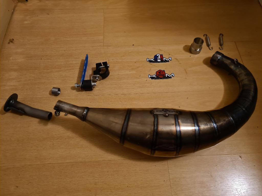 90-100cc KRM uitlaat AM6 met alle bevestiging. Ook 70cc 80cc, KRM, KRM, Verzenden, KRM