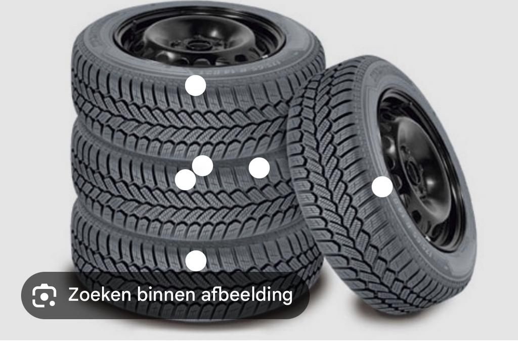 Winterbanden met velg, Ophalen, 16 inch, Banden en Velgen, 205 mm