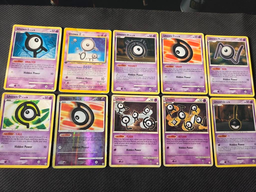 Unown Only, Ophalen of Verzenden, Gebruikt, Meerdere kaarten