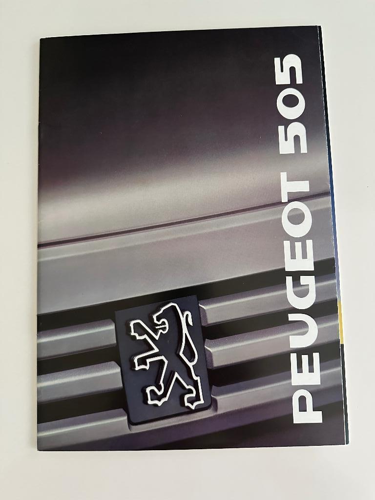 Folder Peugeot 505 1989, Ophalen of Verzenden, Zo goed als nieuw, Peugeot
