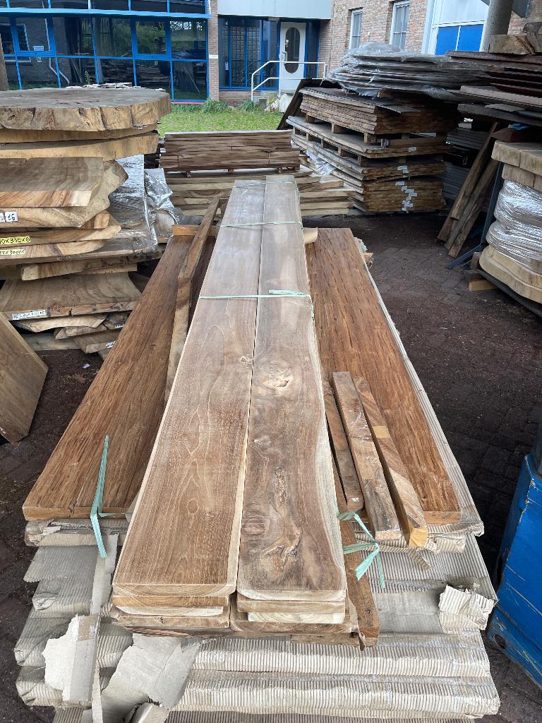 suar Teak wandplanken notenhout eiken  ikea pax en besta, Ophalen, Nieuw