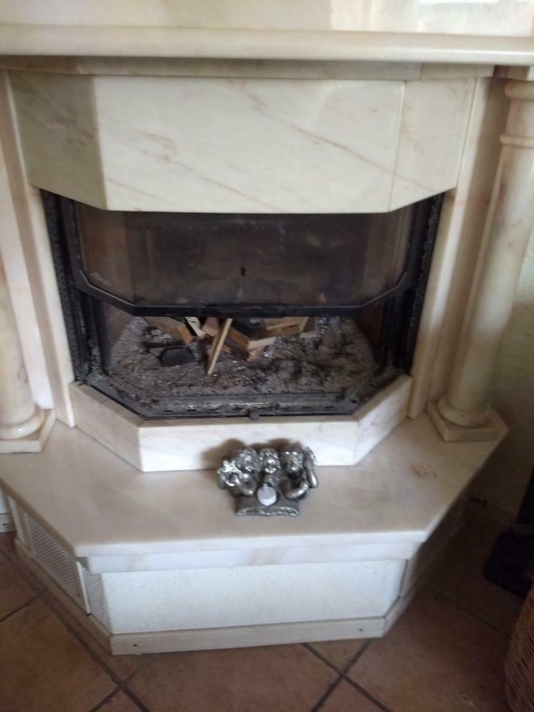 Hout haard liftdeur, Huis en Inrichting, Kachels, Ophalen, Hout