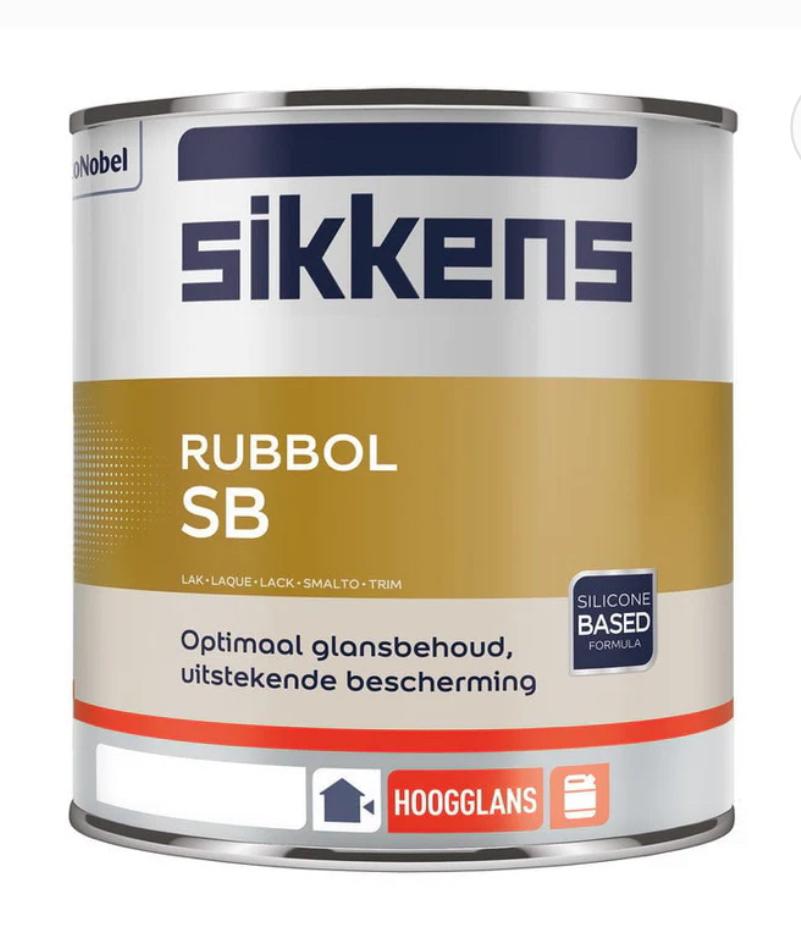 Sikkens Rubbol Sb Ral 5007 2.5L Hoogglans Buiten A-Klasse, Verzenden, Wit, Nieuw, Lak