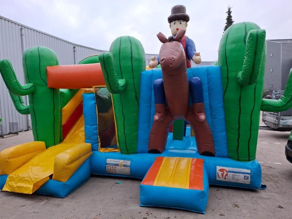 Cowboy multiplay springkussen te huur, Ophalen of Verzenden, Zo goed als nieuw, Overige