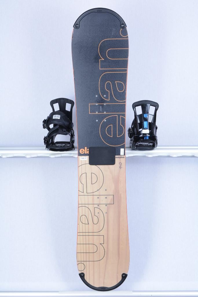 140 145 snowboard ELAN EXPLORE R, black/wood/orange, Sport en Fitness, Snowboarden, Ophalen of Verzenden, Gebruikt, Board