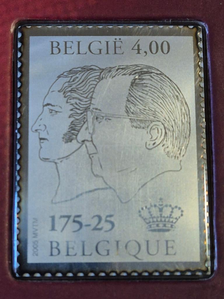 Booklet Zilveren Zegel & Blok tgv "175 Jaar België "2005, Postzegels en Munten, Postzegels | Europa | België, Staatshoofden, Ophalen of Verzenden