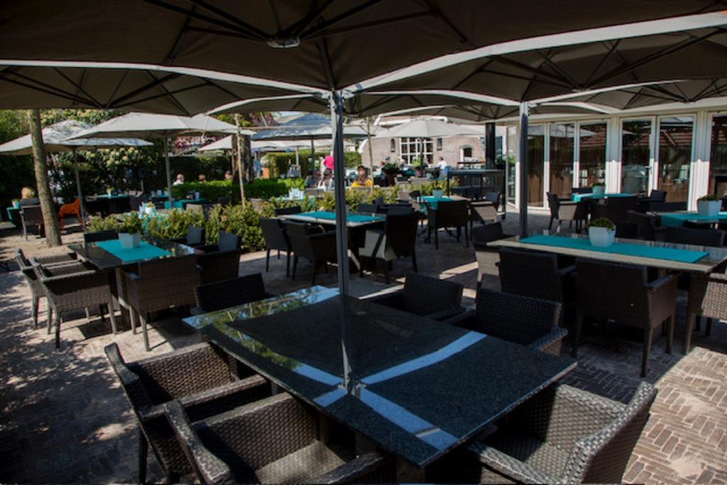 parasols voor horeca terras, Tuin en Terras, Parasols, Ophalen, Gebruikt, Verstelbaar, Zweefparasol