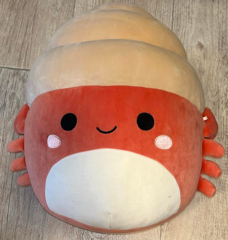 Grote Squishmallow Krab (met tag) – 35 cm, Ophalen of Verzenden, Zo goed als nieuw, Overige typen