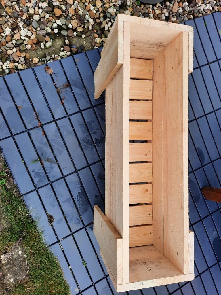 Stoere Plantenbak Steigerhout  25 euro, Ophalen, Nieuw, Vierkant, Hout