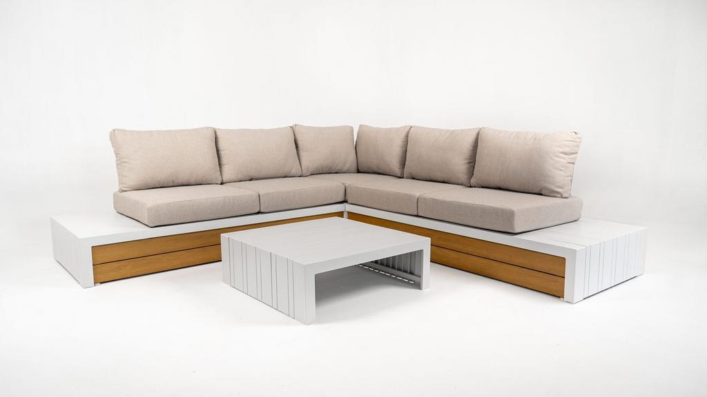 Nieuw model ibiza Tuinbank loungebank buitenbank bank, Ophalen of Verzenden, Zo goed als nieuw, Aluminium, Bank