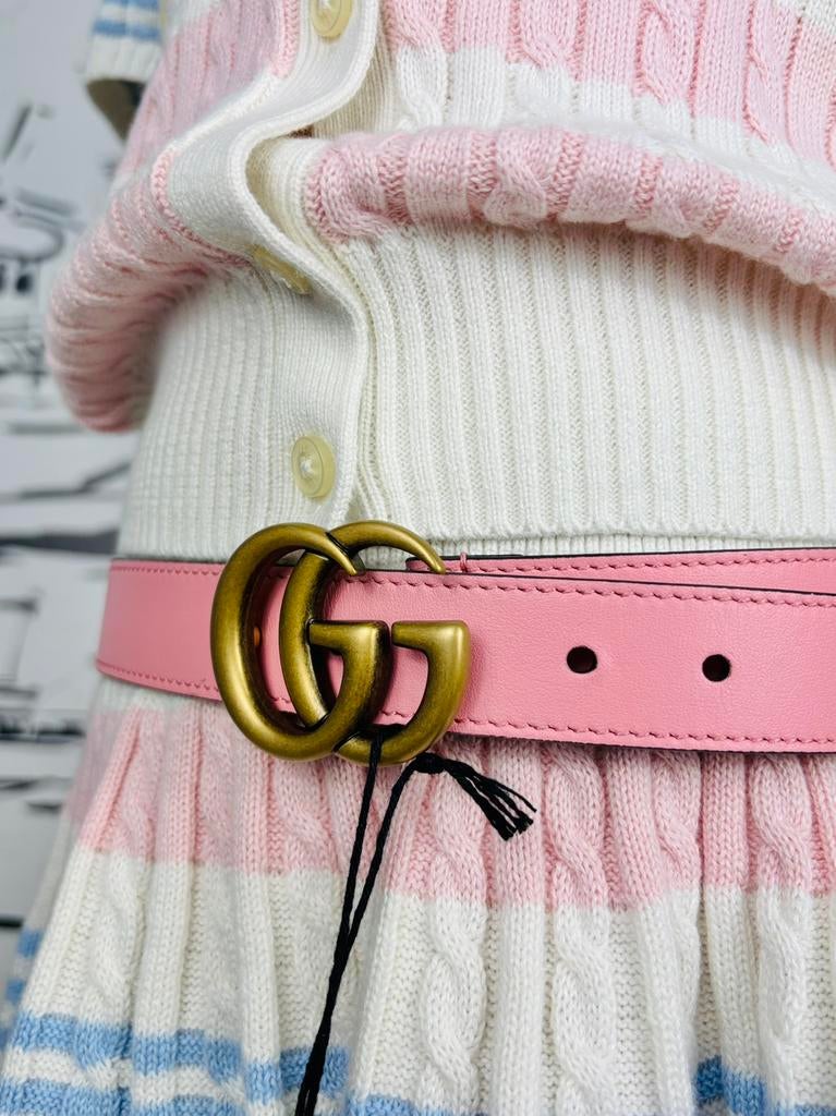 Gucci roze GG marmont riem meisje maat L NIEUW, Gucci, Nieuw, Gucci EU, Customercare@gucci.com