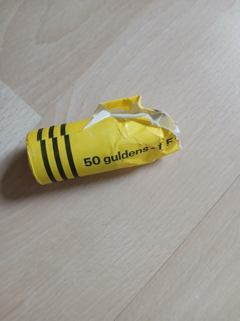 Aangebroken rol guldenmunten, Postzegels en Munten, Munten | Nederland, Ophalen of Verzenden, Koningin Beatrix, 1 gulden, Losse munt