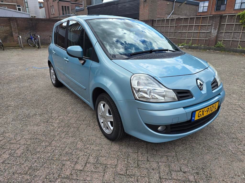 EXPORT Renault Grand Modus 1.6 16V AUT 2008 Blauw AUTOMAAT, Auto's, Renault, 4 cilinders, Bedrijf, 550 kg, Parkeersensor