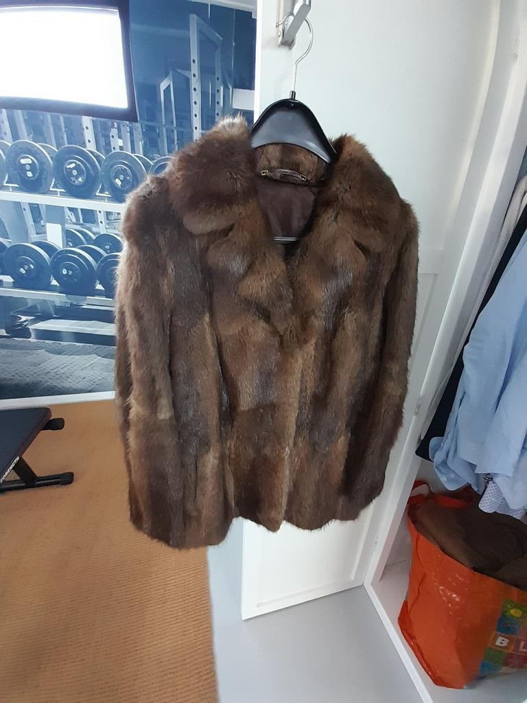 Bont Jas, Maat 38/40 (M), Bruin, Ophalen of Verzenden, Onbekend