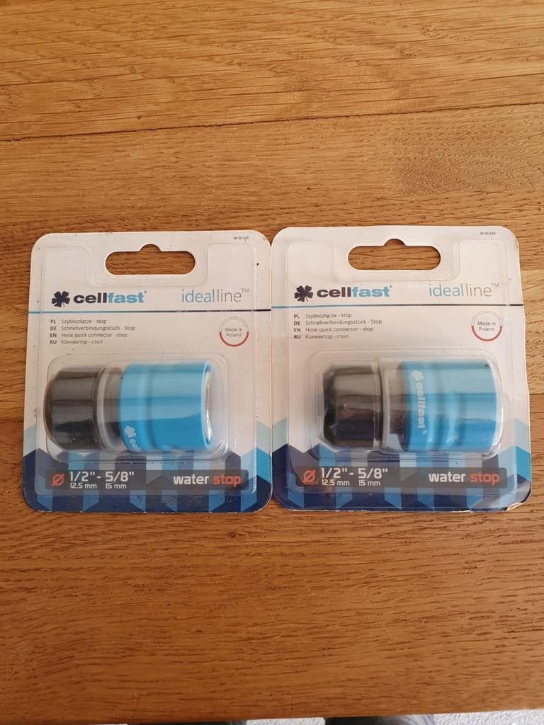 Cellfast snelle slangkoppeling met waterstop, Ophalen of Verzenden, Nieuw, Tuinslang