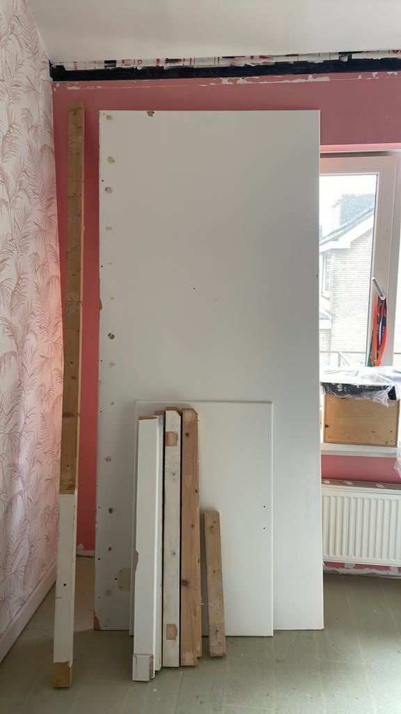 Mdf plaat Schot zolder schuin dak deur knieschot deur, Doe-het-zelf en Verbouw, Ophalen of Verzenden, Gebruikt