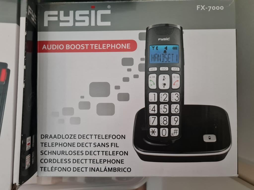 Fysic FX-7000 Senioren Dect Telefoon, Ophalen of Verzenden, Gebruikt, 1 handset, Stralingsarm