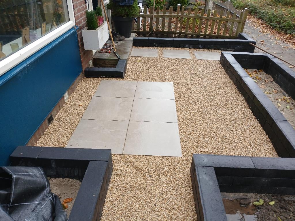 Tuinaanleg, Tuin en Terras, Tegels en Klinkers, Ophalen, Beton, Terrastegels