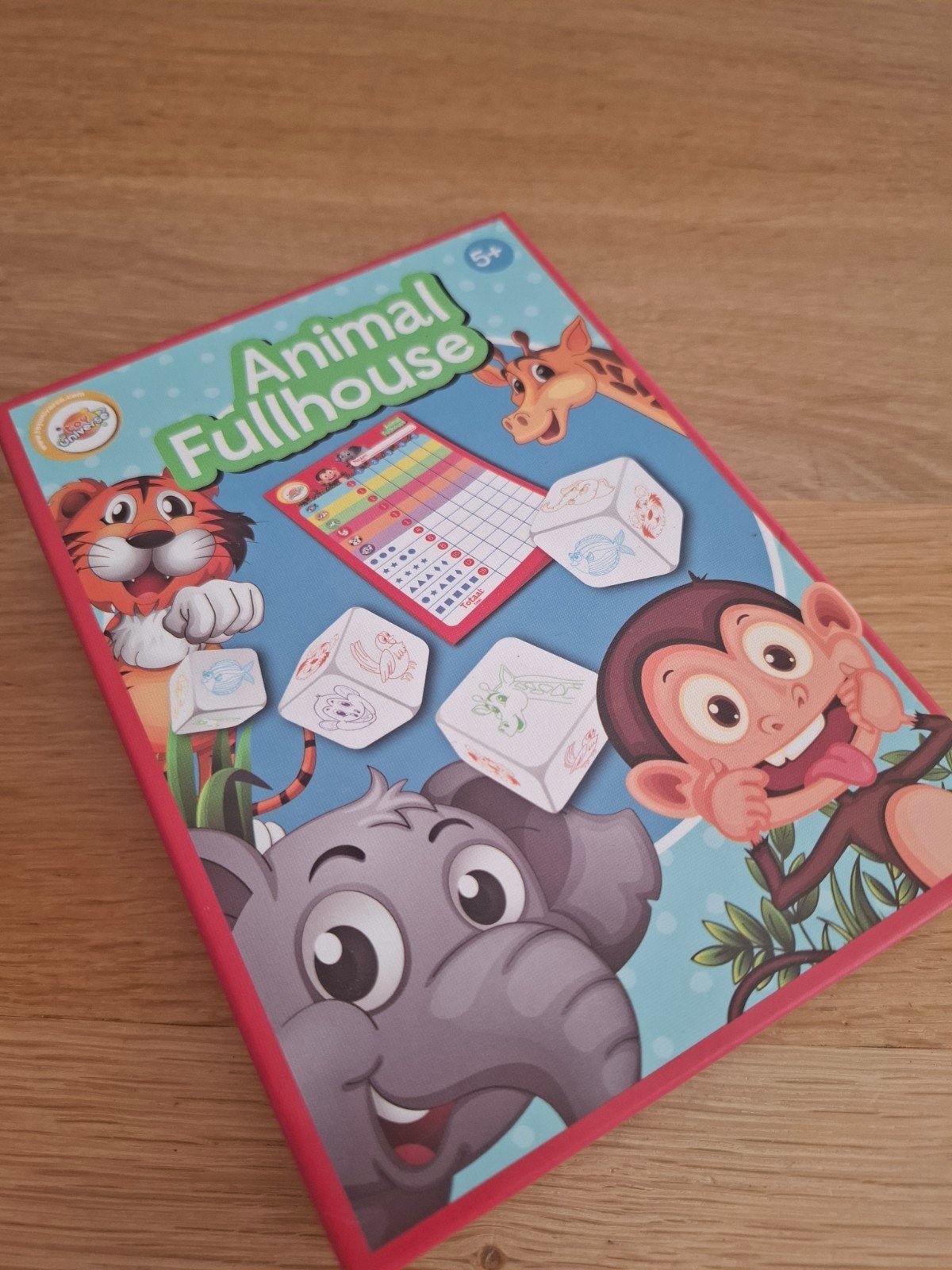 Animal Fullhouse dobbelspel voor kinderen, Hobby en Vrije tijd, Een of twee spelers, Ophalen, Zo goed als nieuw, Toyuniverse