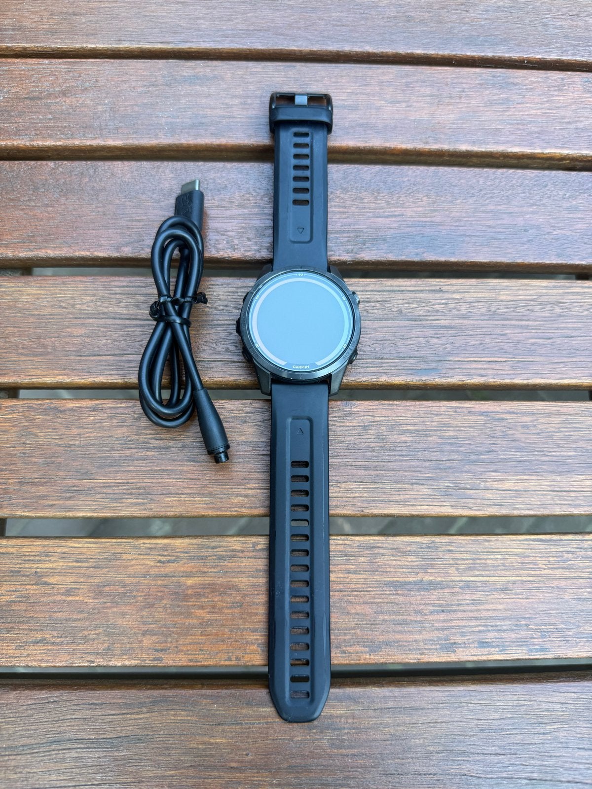 Garmin Fenix 7S Pro Sapphire Solar Titanium Smartwatch, Ophalen, Afstand, Zwart, Zo goed als nieuw
