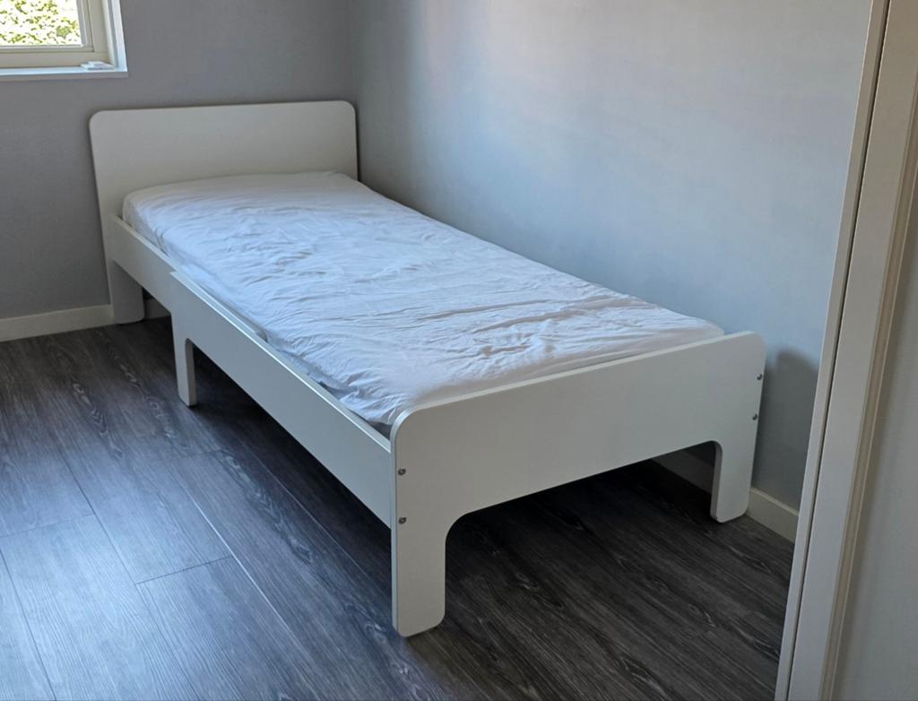 Ikea meegroeibed 80x200 cm (zonder matras), Ophalen, Gebruikt, 70 tot 85 cm, Lattenbodem