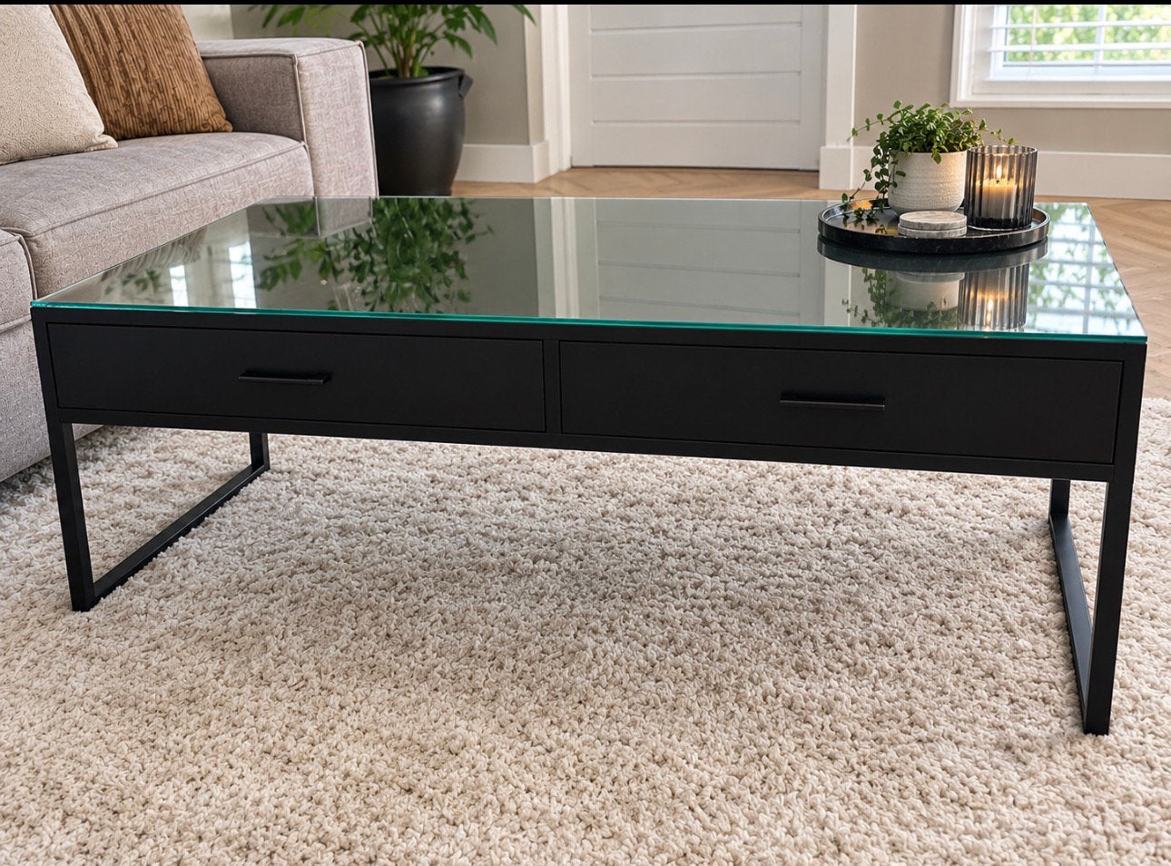 Salontafel, Huis en Inrichting, Ophalen, 100 tot 150 cm, 50 tot 100 cm, Zo goed als nieuw