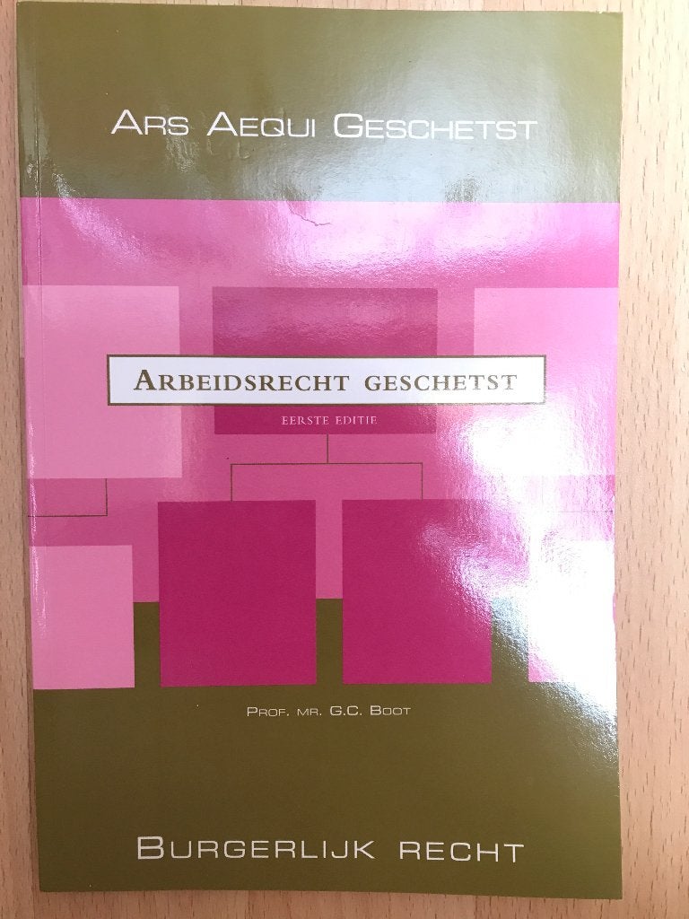 Nieuw Arbeidsrecht geschetst. G.C. Boot, Ophalen of Verzenden, Alpha, Nieuw, HBO
