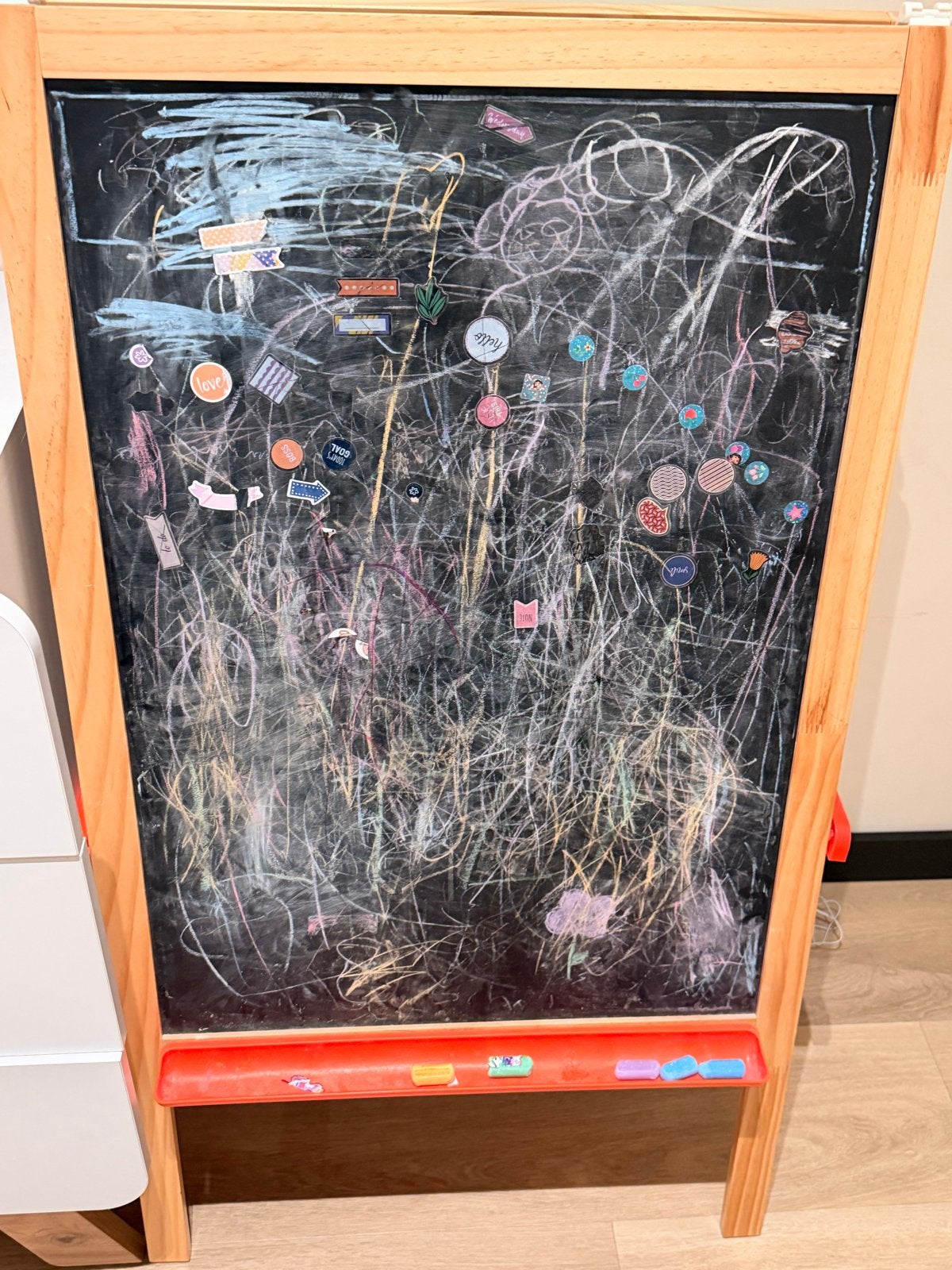 Houten tekenbord/schoolbord voor kinderen, Kinderen en Baby's, Ophalen, Gebruikt, Knutselen