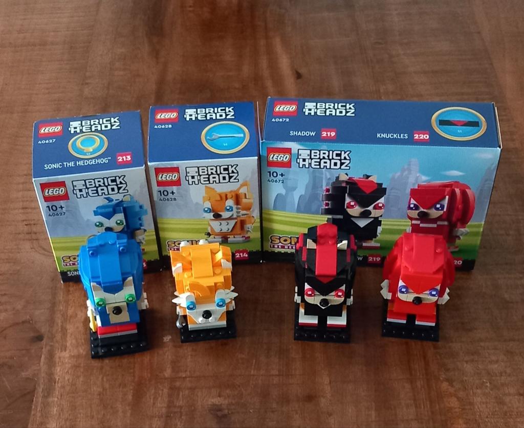 Brickheadz lego Sonic. 40627 40628 40672, Ophalen of Verzenden, Zo goed als nieuw
