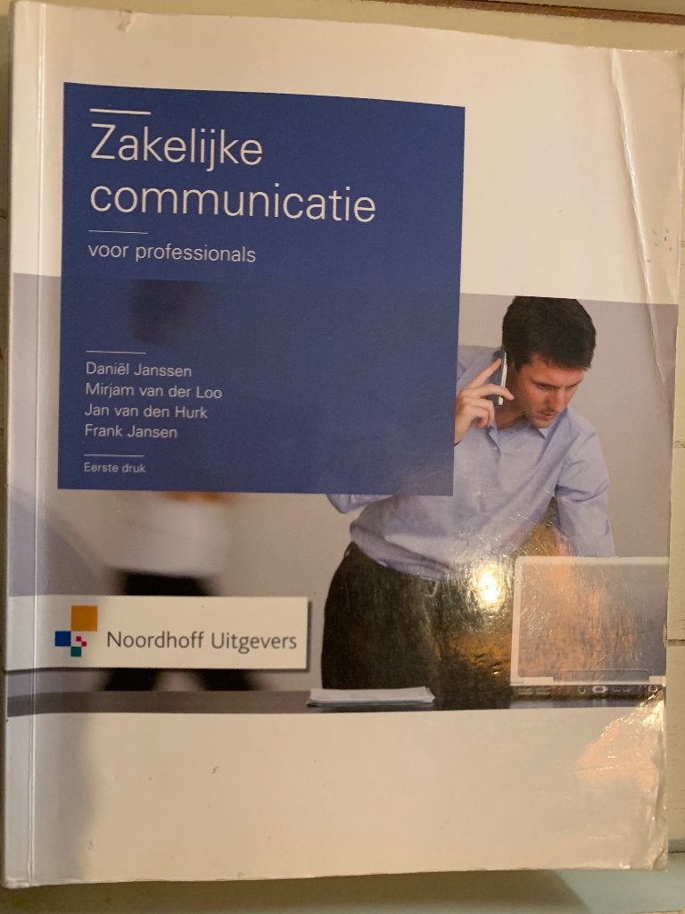 Zakelijke Communicatie Voor Professionals 9789001813208, Diverse auteurs, Ophalen of Verzenden, Management, Zo goed als nieuw