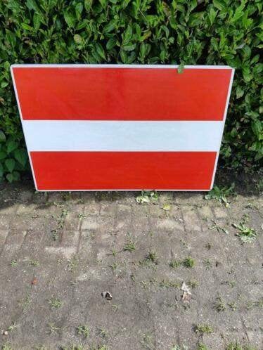 Scheepvaartbord Invaart, uitvaart of doorvaart verboden, Verzamelen, Ophalen, Zo goed als nieuw, Motorboot of Zeilboot