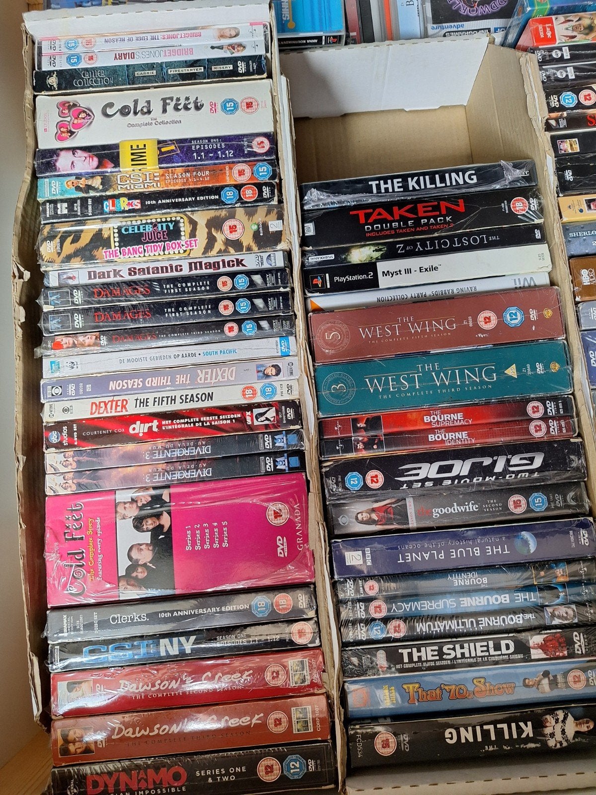 DVD boxen, meeste zijn allemaal geseald, Ophalen, Alle leeftijden, Overige genres, Zo goed als nieuw