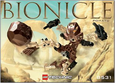 LEGO BIONICLE 8531 - Pohatu - gebruikt, Bionicle, Lego, Info@lego.nl, Ophalen of Verzenden