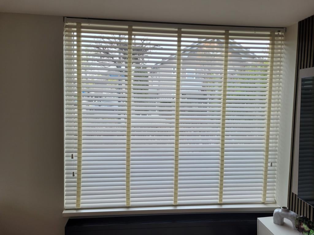 Nieuwe houten jaloeziën Tuiss, Wit, Nieuw, Minder dan 100 cm, 50 tot 100 cm