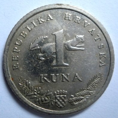 Kroatie, 1 kuna, Ophalen of Verzenden, Overige landen, Losse munt