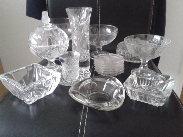 Crystal en glas div. uit erfenis, Antiek en Kunst, Ophalen