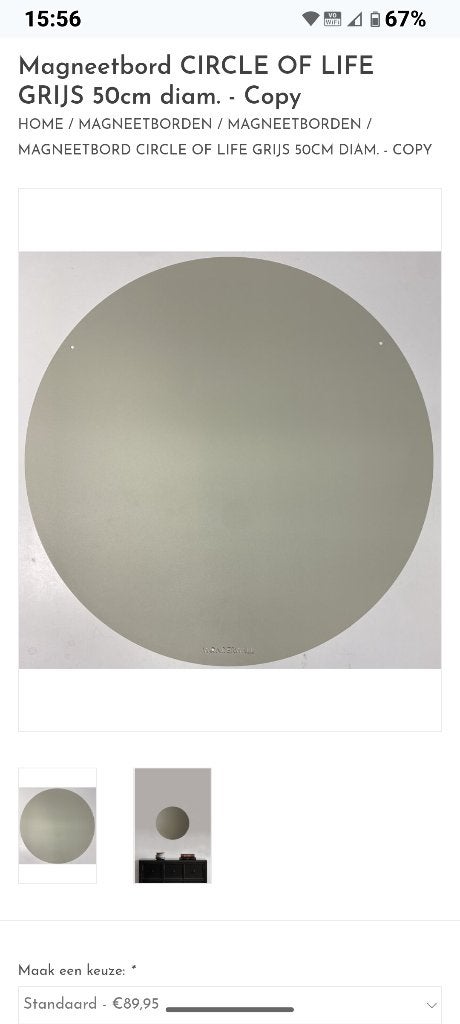 Nieuw magneetbord CIRCLE OF LIFE : rond, Ophalen, Nieuw, Magneetbord