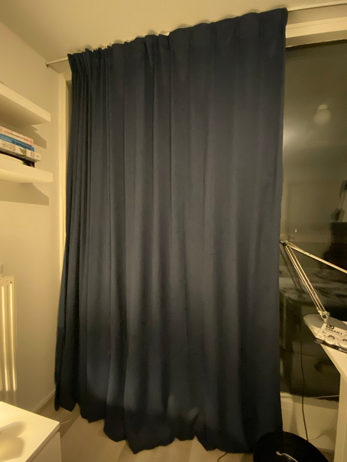 IKEA MAJGULL Verduisterende Gordijnen - Donkerblauw (145x300, Ophalen of Verzenden, Zo goed als nieuw, Gordijn, Polyester
