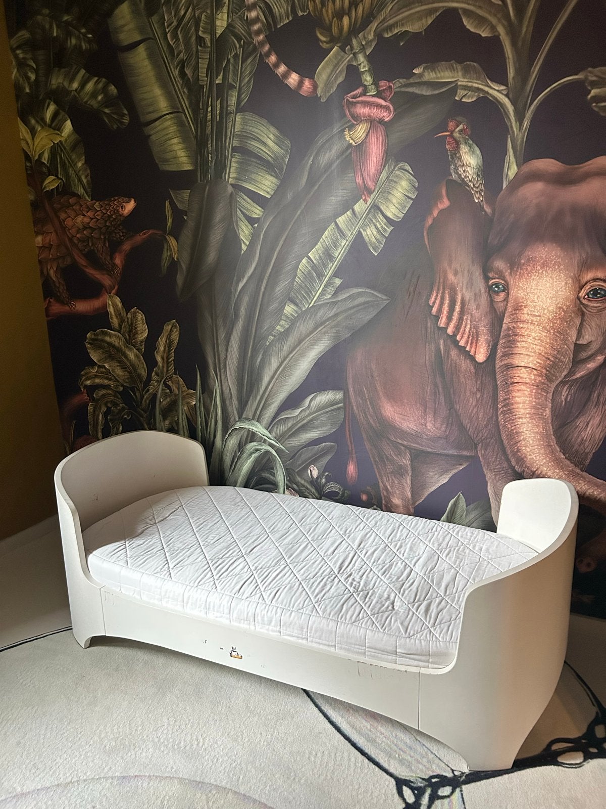 Leander peuter- kinderbed met matras, Ophalen, Gebruikt, 70 tot 85 cm, 140 tot 160 cm