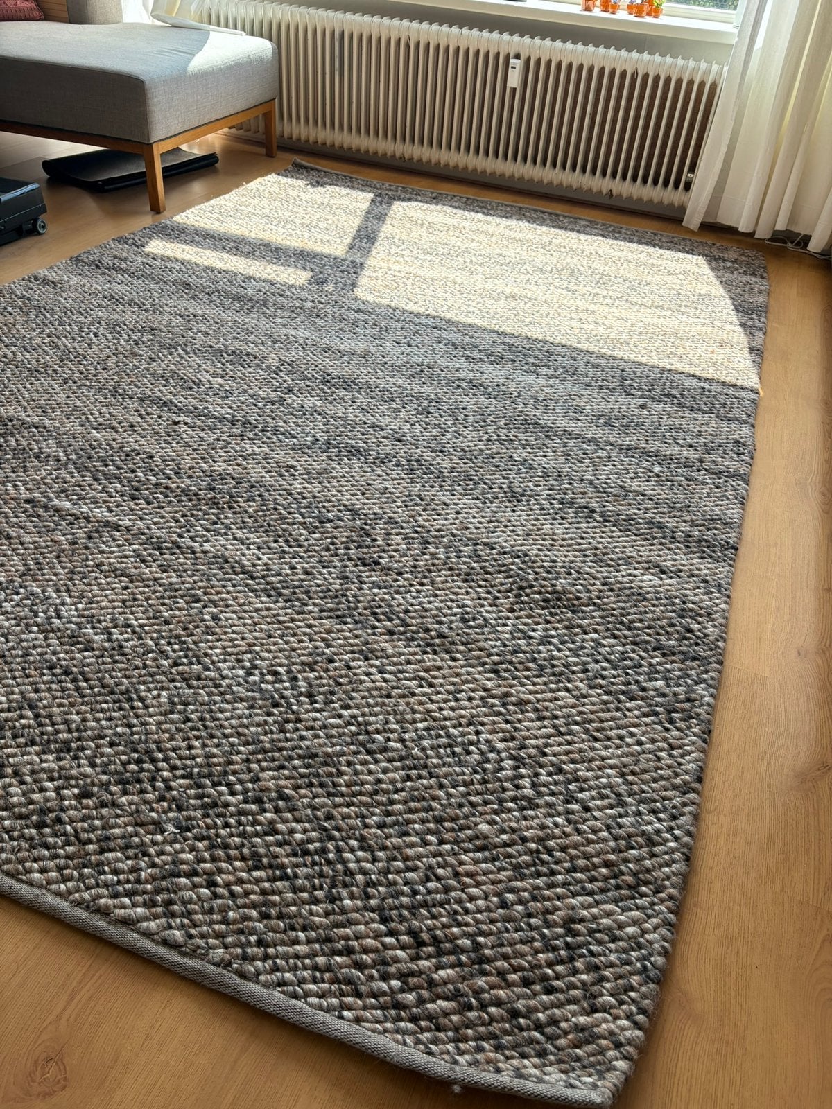 Wollen geknoopt vloerkleed, merk: Brinker / FeelGood, Ophalen, Bruin, 200 cm of meer, 200 cm of meer