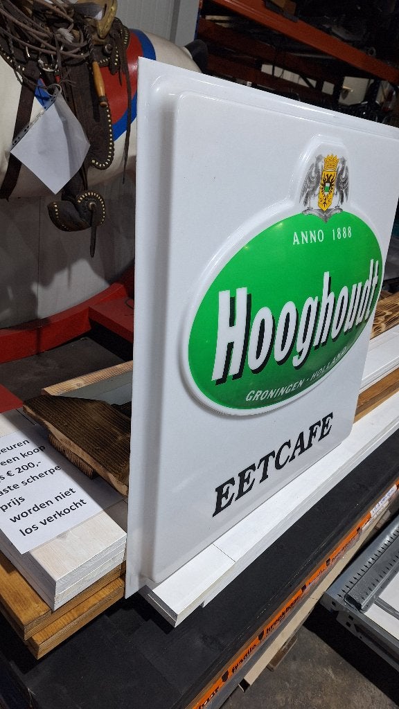hooghoudt reclamebord lichtreclame, Ophalen, Reclamebord, Gebruikt, Industriepark 2a 9351PA Leek