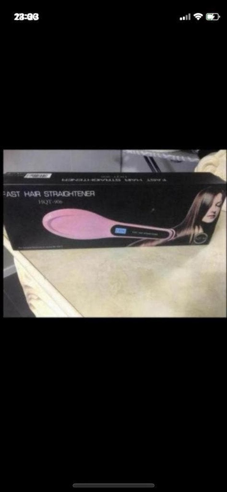 Fast Hair Straightener HQT-906 - Roze Stijltang Borstel, Ophalen, Nieuw, Krultang of Stijltang