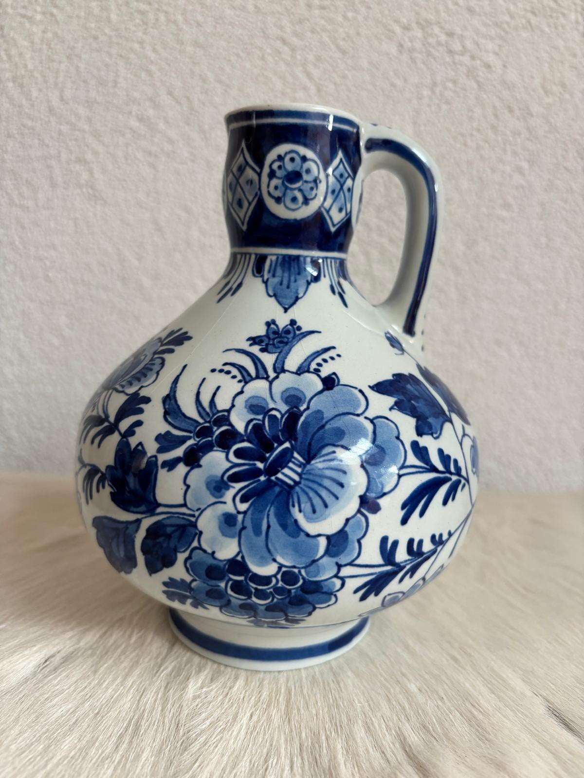 Porceleyne fles, Delfts blauw, vaasje, 15 cm, CM =1968, Antiek en Kunst, Ophalen of Verzenden