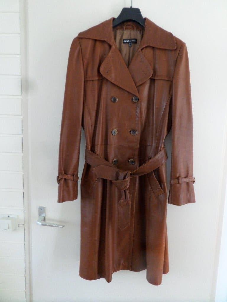 ARMA kuitlange soepele leren jas, maat 42. Ongedragen Pecan., Ophalen of Verzenden, Nieuw, Maat 42/44 (L), Bruin