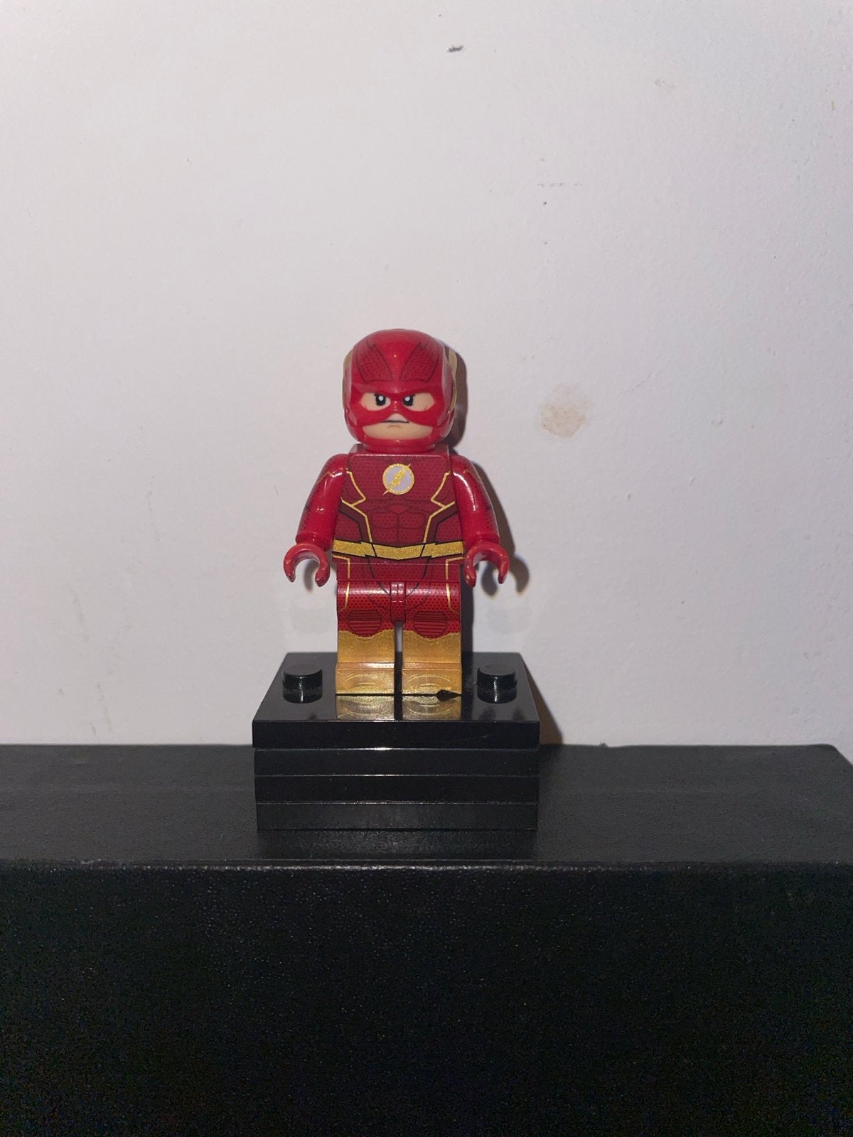Custom lego Flash Minifiguur - DC Comics Superheld, Ophalen of Verzenden, Zo goed als nieuw, Overige merken