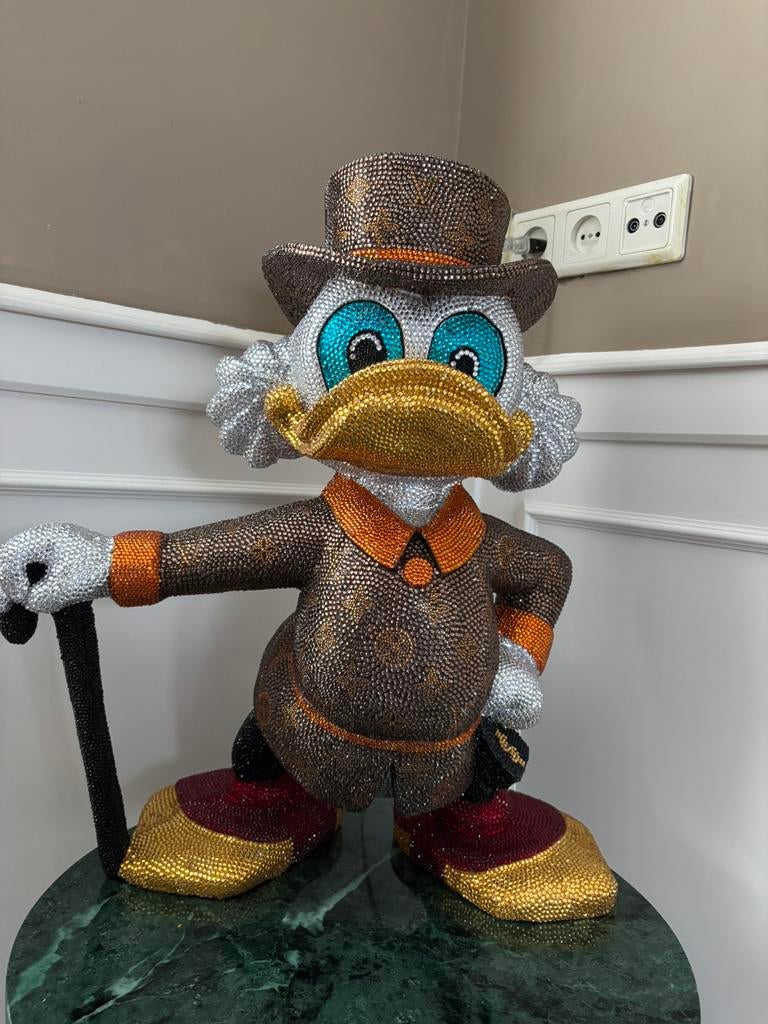 Pop Art Dagobert Duck LV Stijl, Ophalen of Verzenden, Zo goed als nieuw, Dier