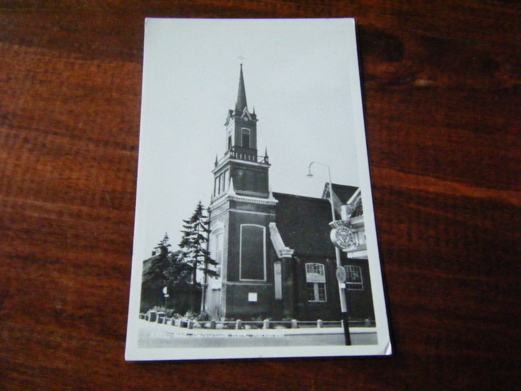 K43 - Axel - NH Kerk - Mooi/Oud, Verzamelen, Ophalen of Verzenden, 1940 tot 1960, Zeeland