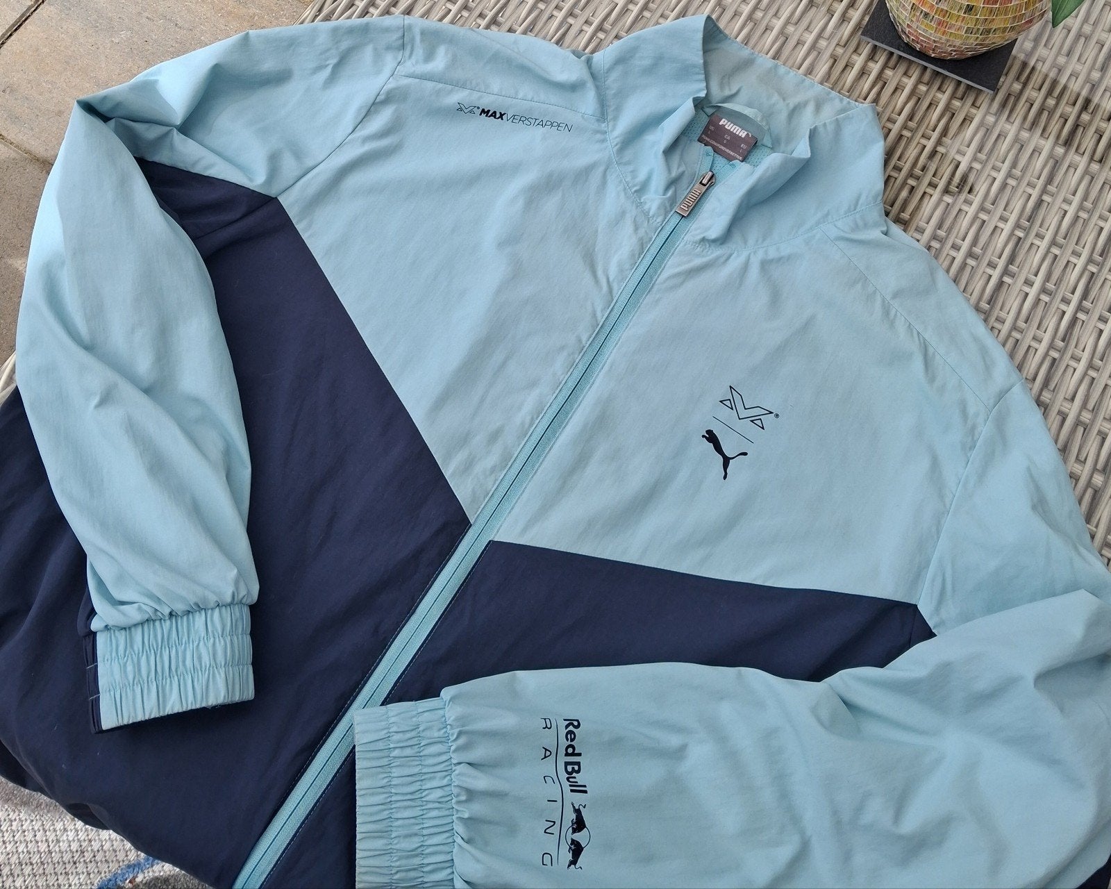 Puma Max Verstappen Zomerjas Dames Maat L, Ophalen of Verzenden, Zo goed als nieuw, Blauw