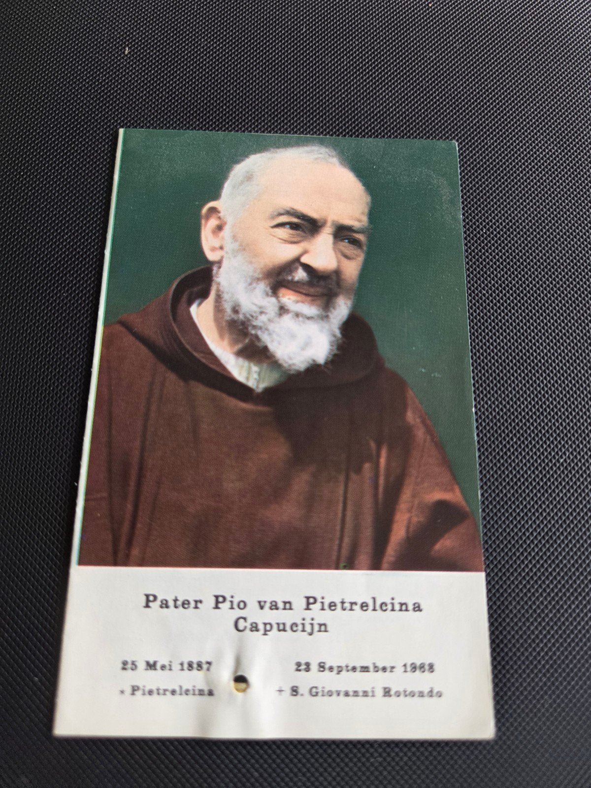 Bidprentje Pater Pio van Pietrelcina Capucijn, Verzamelen, Ophalen of Verzenden